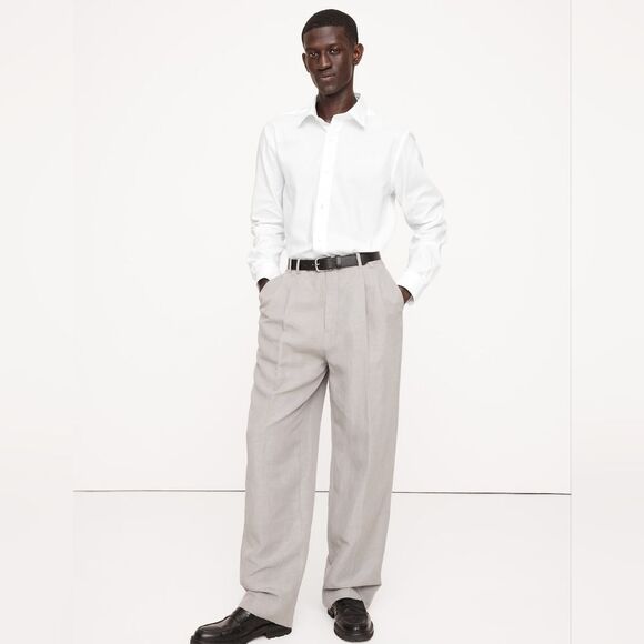 Banana Republic Long Sleeve StandardFit Wrinkle-Resistant Dress Shirt Size S Nwt - Picture 1 of 6